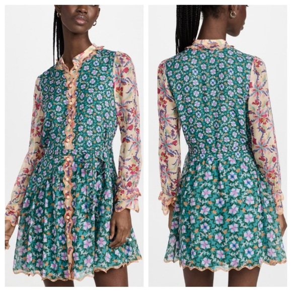 New! SALONI Tilly Ruffle Eyelet Dress  45246 - Picture 1 of 16